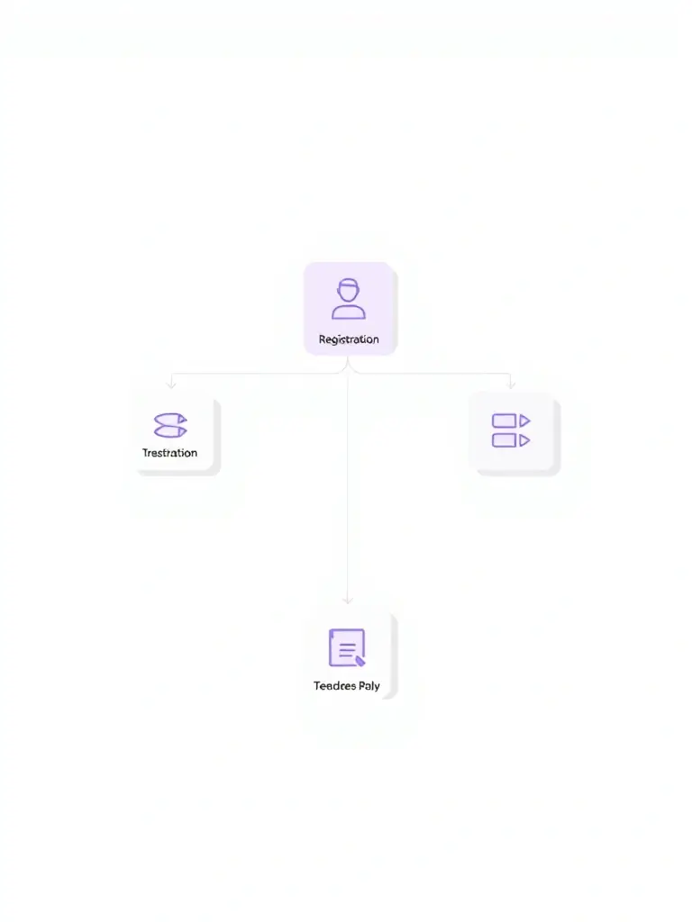 A simple flowchart illustrating the easy steps to join CrowdUX's user feedback program, from registration to participation.